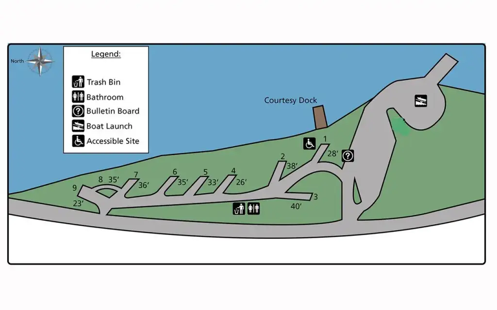 Snag Cove Campground, a National Park Service campground