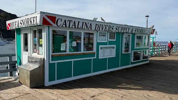 Catalina Divers Supply -- pier location