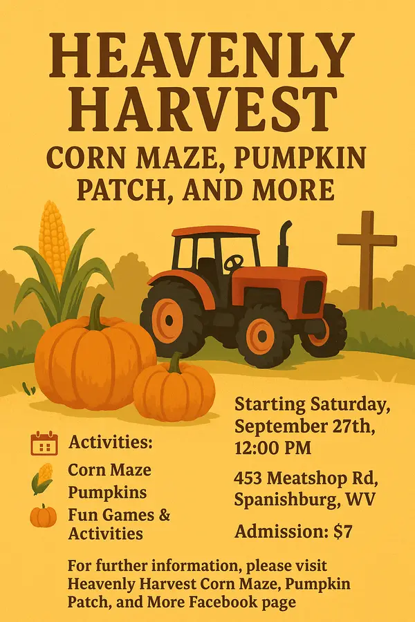 Heavenly Harvest Corn Maze, Pumpkin Patch, and More, LLC, Spanishburg, WV