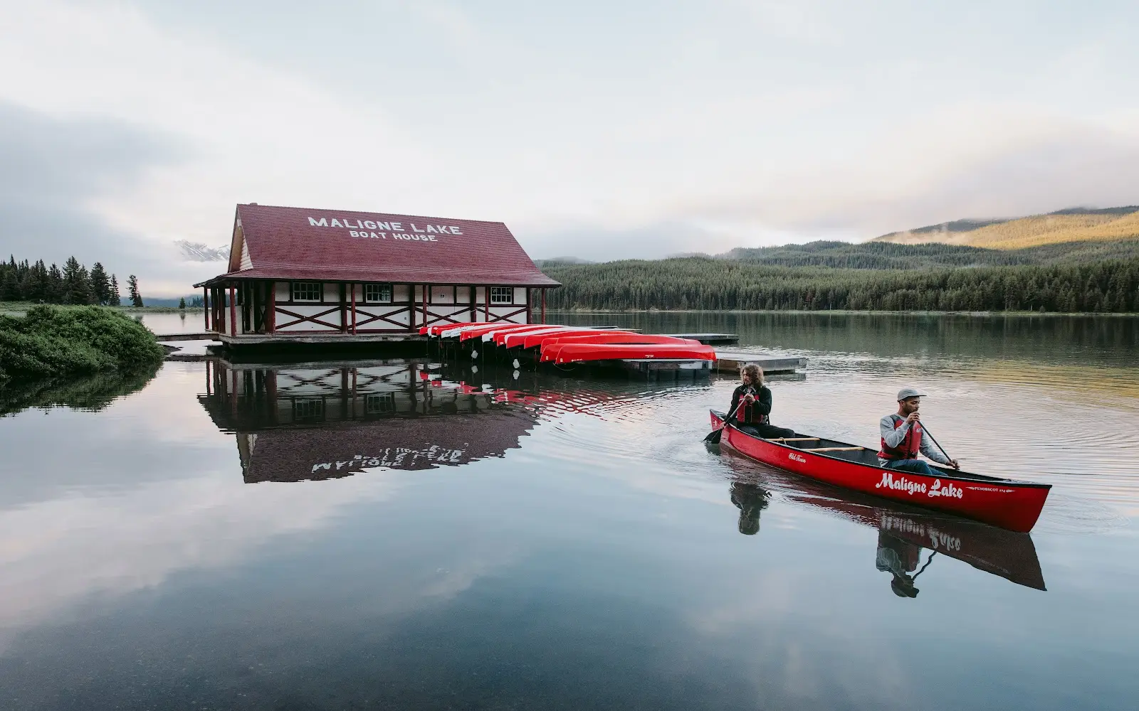 Maligne Lake Boat House