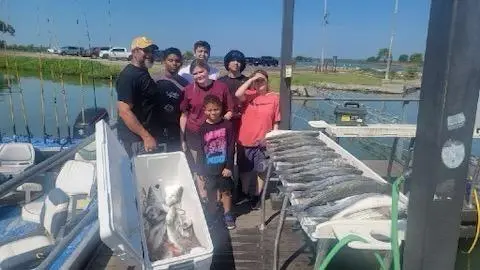 Striper Fishing Guide Lake Texoma Circle B Fishing, Kingston, OK