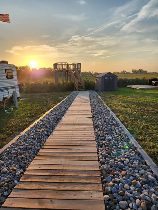 Sunset at Blue Oasis RV Park