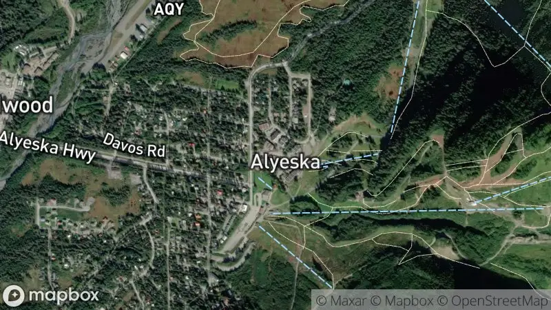 Map of where the Alyeska Roundshot Livecam webcam is