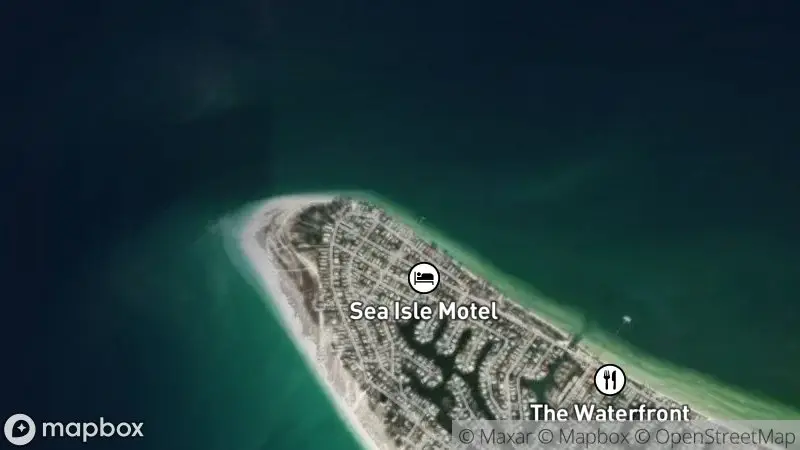 Map of where the Anna Maria Island webcam is