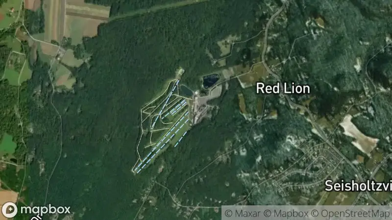 Map of where the Bear Creek Mountain webcam is