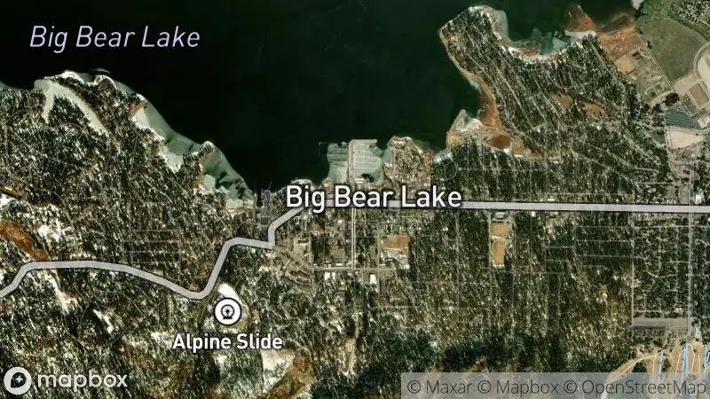 Map of where the Big Bear Lake Webcams webcam is