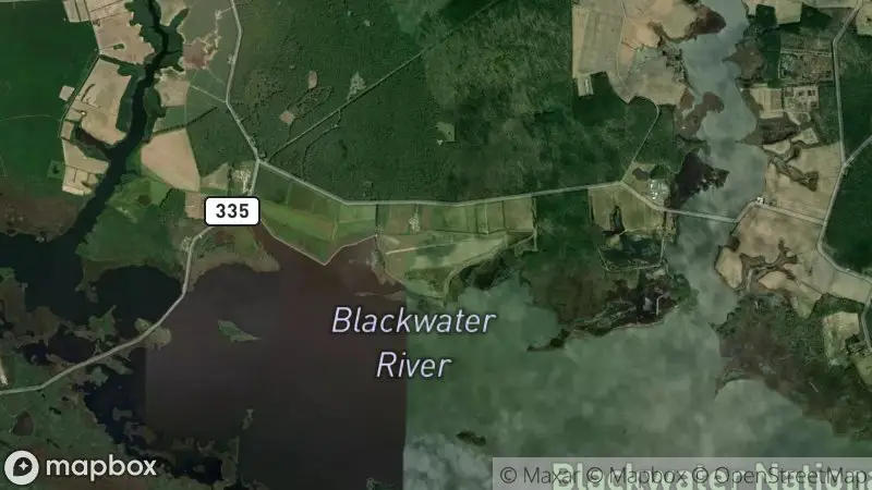 Map of where the Blackwater Refuge Waterfowl webcam is