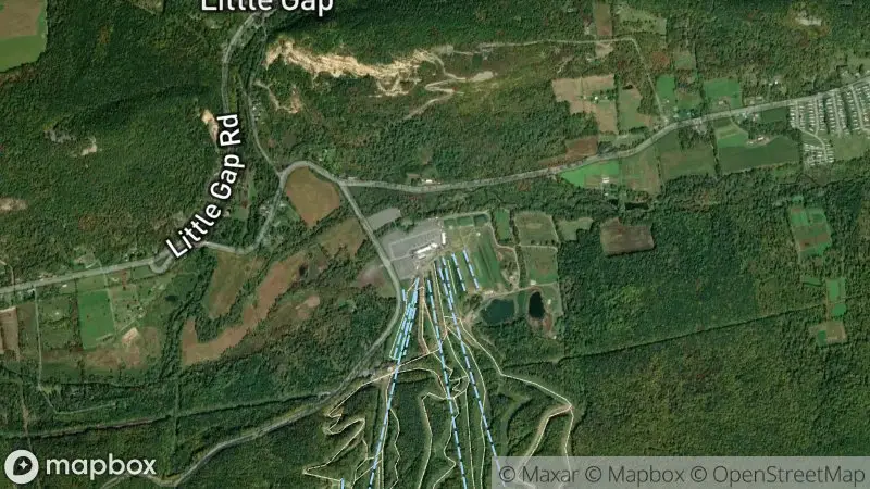 Map of where the Blue Mountain webcam is