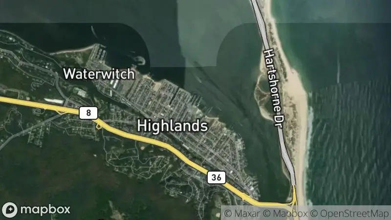 Map of where the Bridge Marina, Highlands webcam is