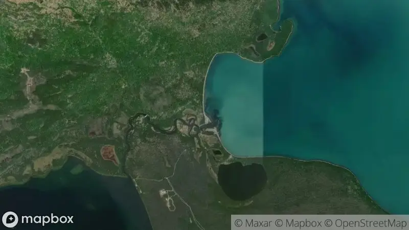 Map of where the Brooks Falls Brown Bear Cam webcam is