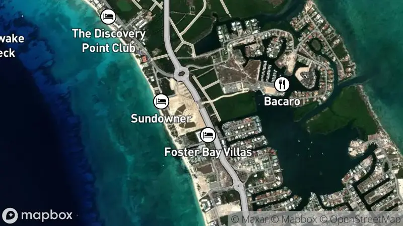 Map of where the Cayman Reef Cam webcam is