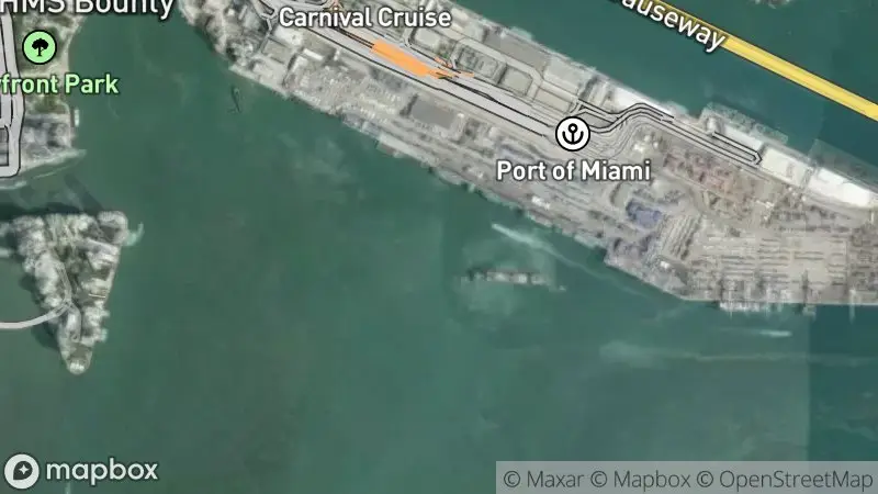 Map of where the Coral City Camera (Miami Urban Reef) webcam is
