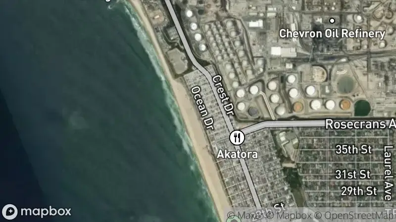 Map of where the El Porto webcam is