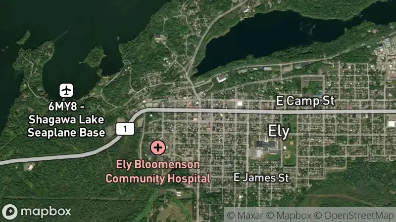 Map of where the Ely & Boundary Waters Webcams webcam is
