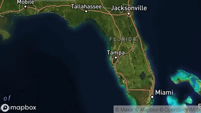 Map of where the Florida Beach Cams webcam is