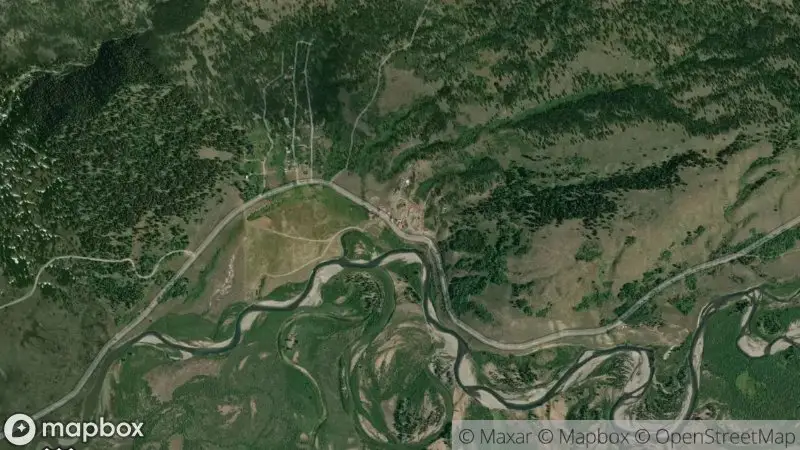 Map of where the Heart Six Ranch webcam is