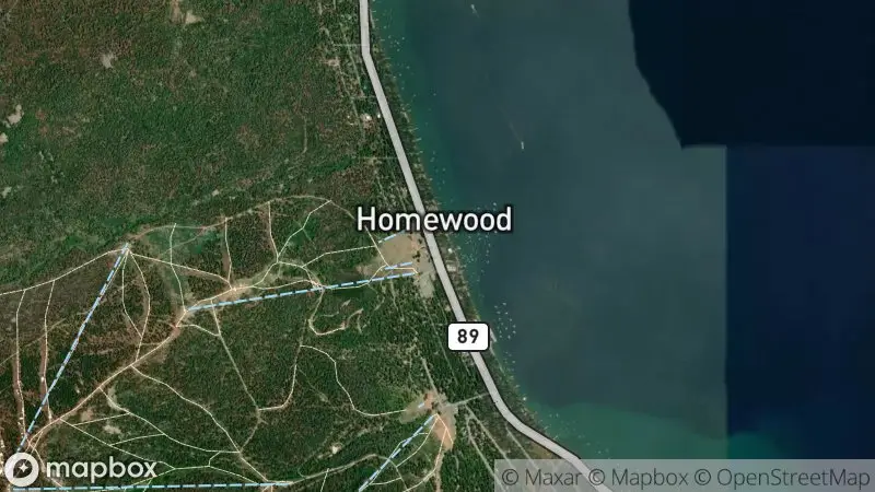 Map of where the Homewood High & Dry Marina Cams webcam is