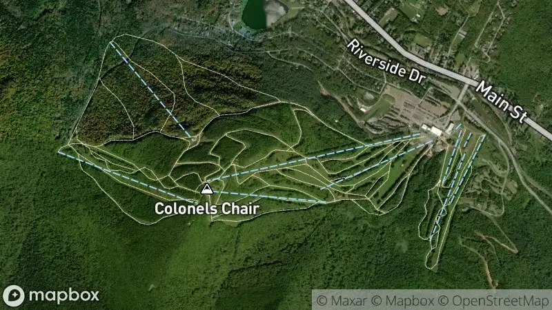 Map of where the Hunter Mountain webcam is
