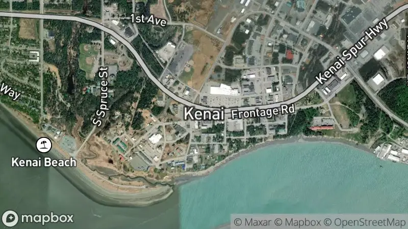 Map of where the Kenai River Mouth Dipnet Cams webcam is