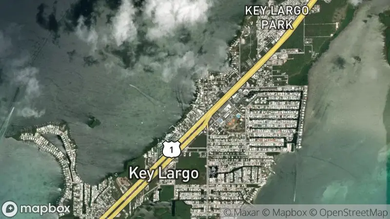 Map of where the Key Largo Bayside webcam is