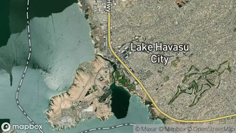 Map of where the Lake Havasu webcam is