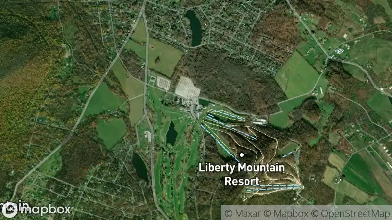 Map of where the Liberty Mountain webcam is