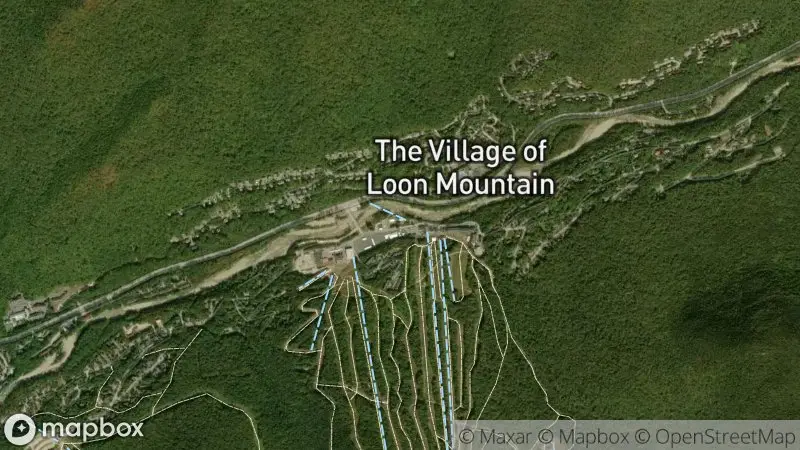 Map of where the Loon Mountain webcam is
