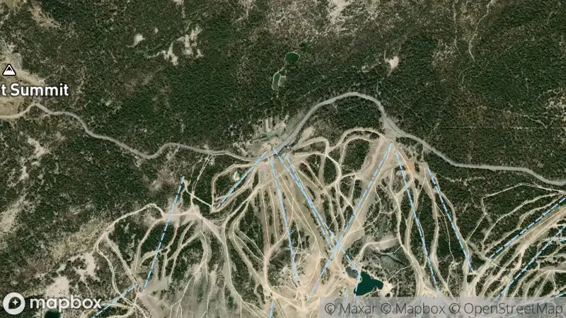 Map of where the Mammoth Main Lodge webcam is