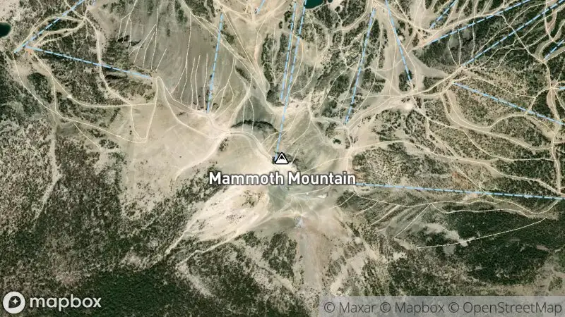 Map of where the Mammoth Mountain Webcams webcam is