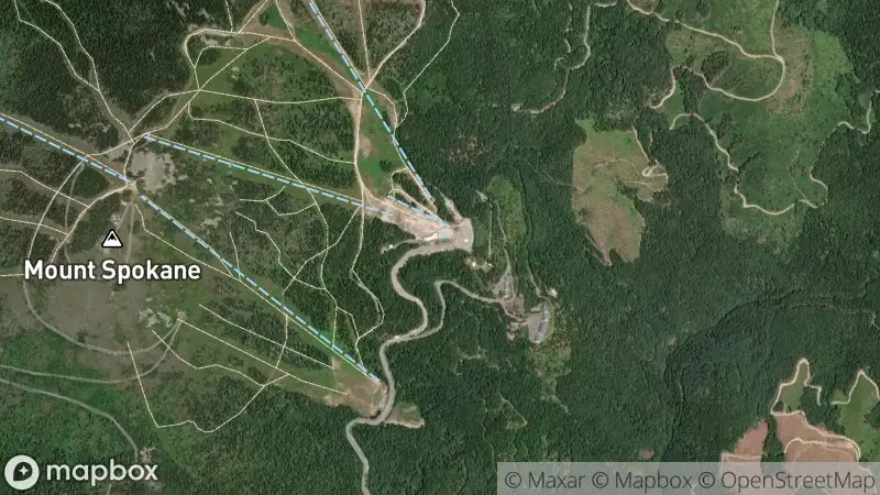 Map of where the Mt. Spokane webcam is