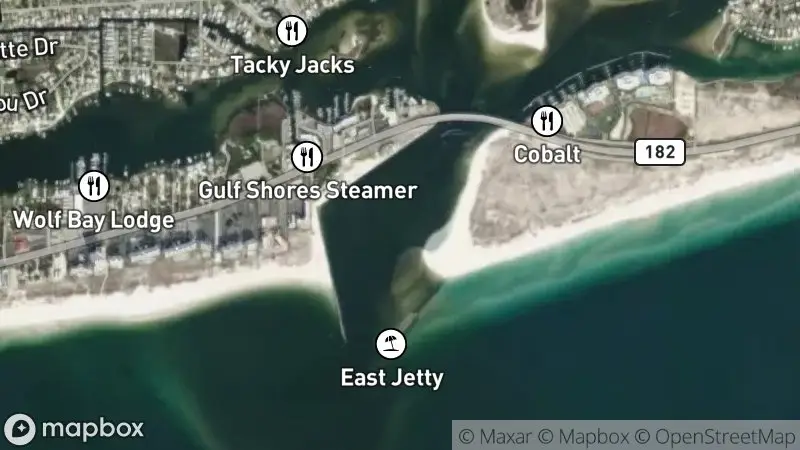 Map of where the Orange Beach Gulf Cams (Phoenix Towers) webcam is