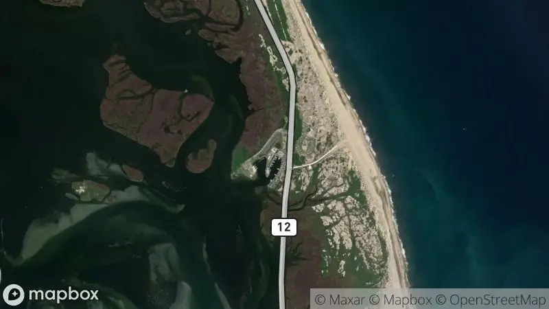 Map of where the Oregon Inlet Fishing Center webcam is