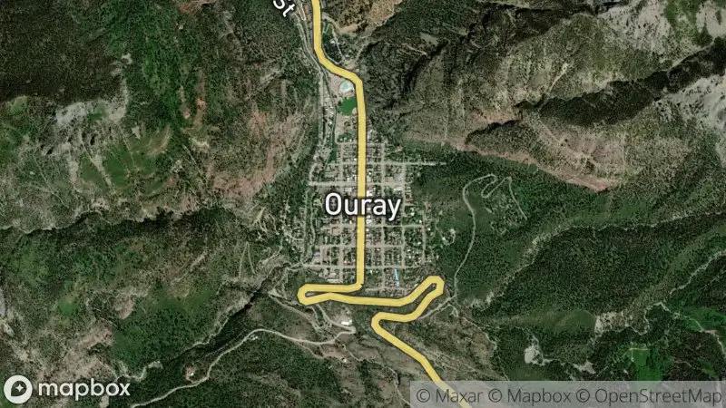 Map of where the Ouray Main Street Webcams webcam is