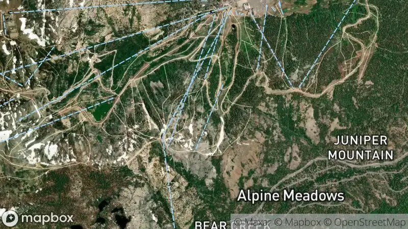 Map of where the Palisades Tahoe webcam is