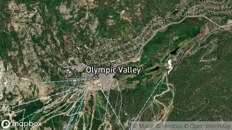 Map of where the Palisades Tahoe KT-22 webcam is