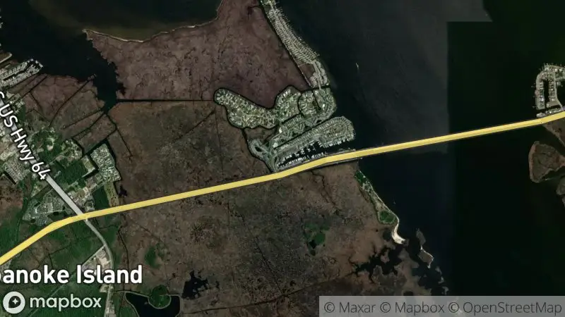 Map of where the Pirate's Cove Marina webcam is