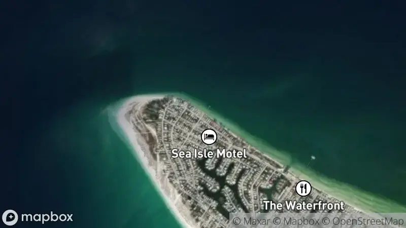Map of where the Rod & Reel Pier webcam is