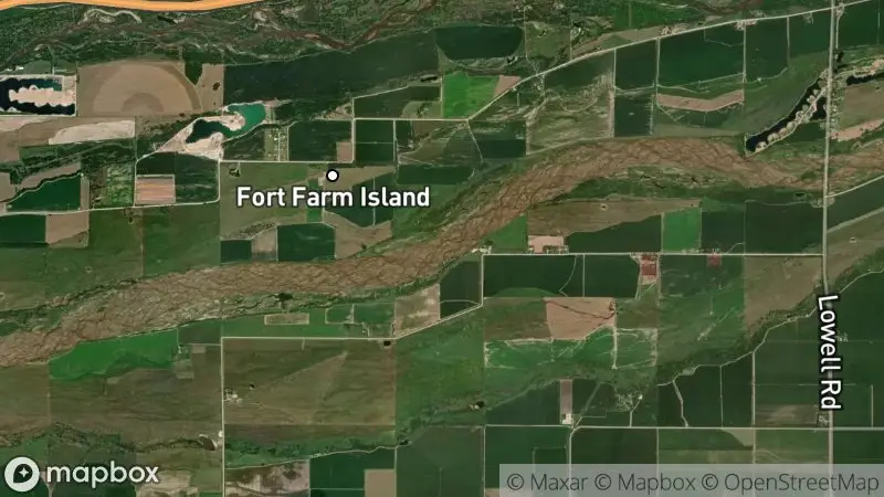 Map of where the Rowe Sanctuary Sandhill Crane Cam (Platte River) webcam is
