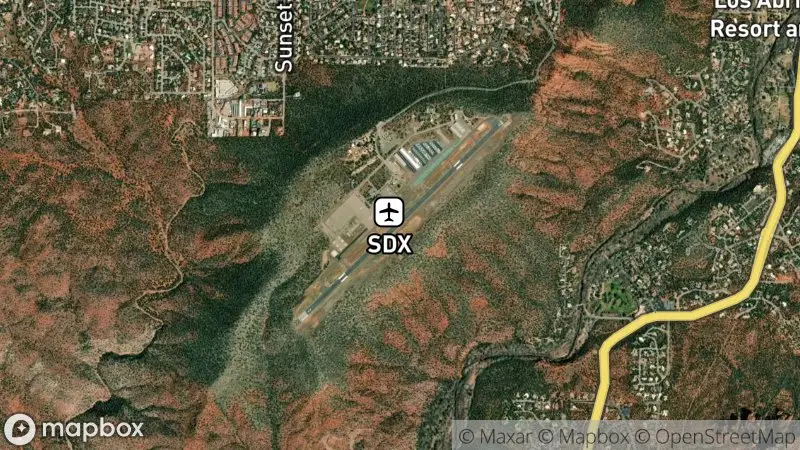 Map of where the Sedona Red Rock Cam webcam is