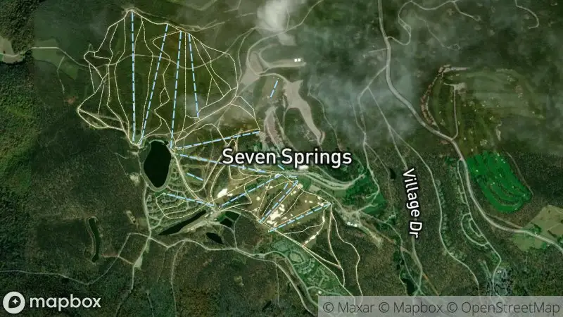 Map of where the Seven Springs webcam is