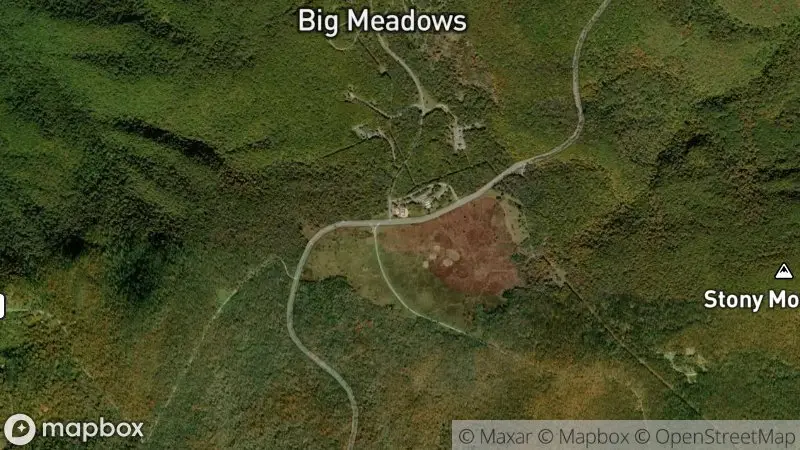 Map of where the Shenandoah Big Meadows webcam is