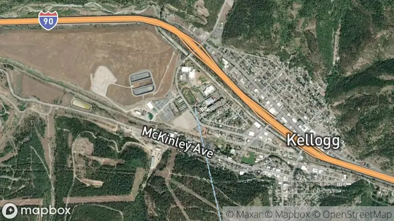 Map of where the Silver Mountain webcam is