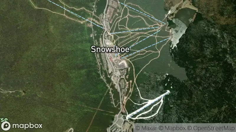 Map of where the Snowshoe Mountain Web Cams webcam is