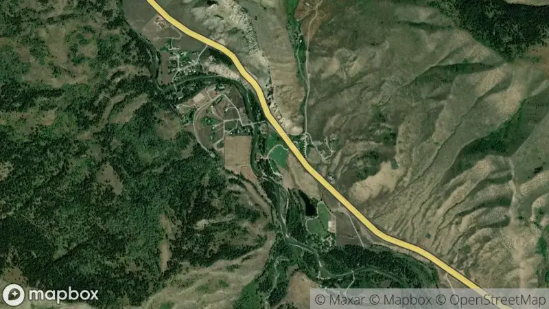 Map of where the Spotted Horse Ranch webcam is