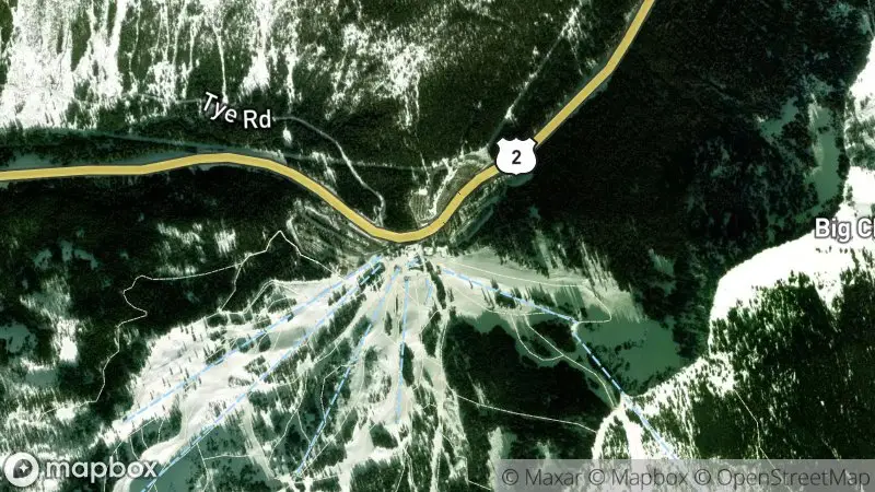 Map of where the Stevens Pass webcam is