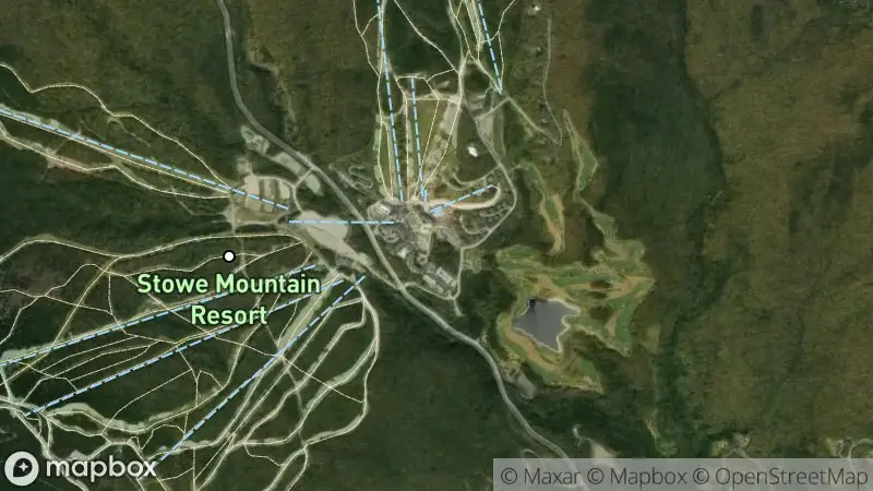 Map of where the Stowe webcam is