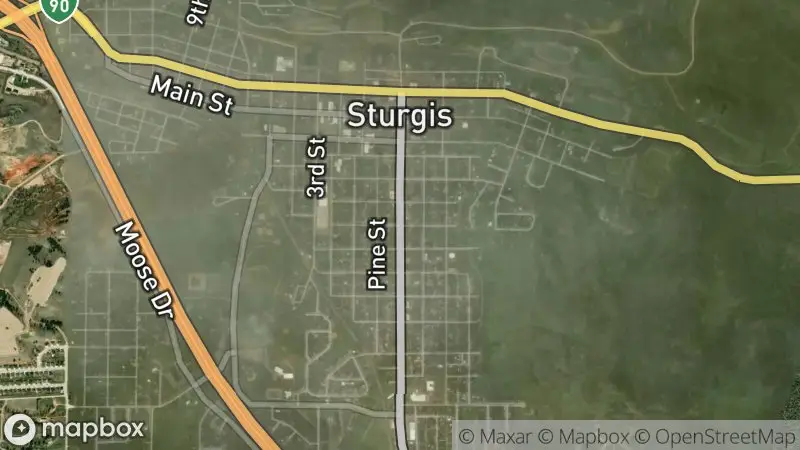 Map of where the Sturgis Main Street Webcams webcam is