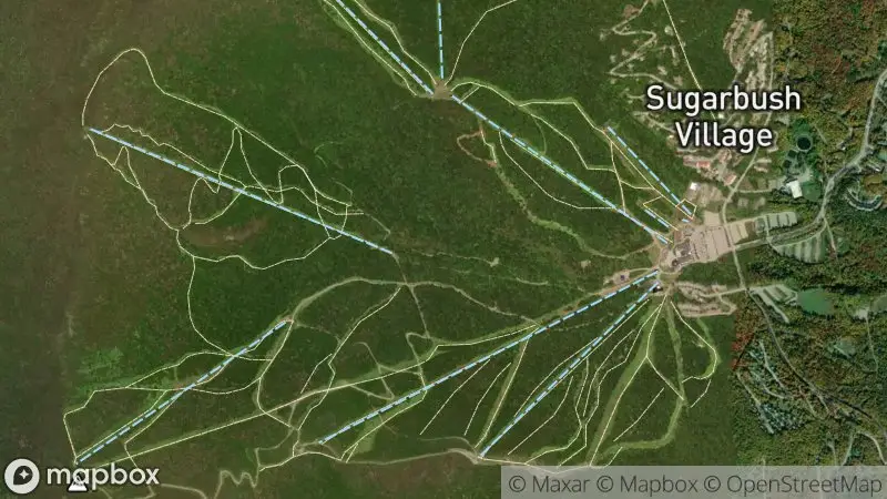 Map of where the Sugarbush webcam is