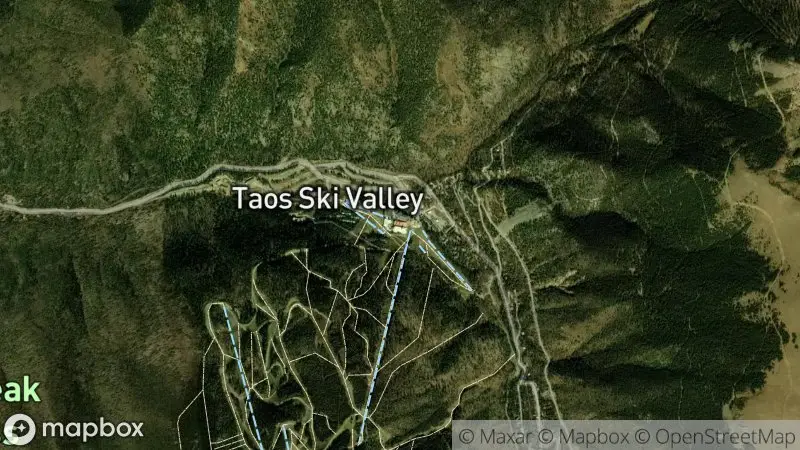 Map of where the Taos Ski Valley webcam is