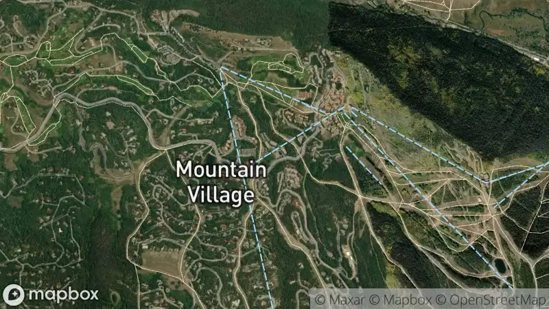 Map of where the Telluride Mountain Village webcam is